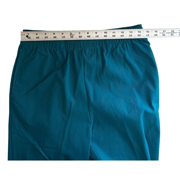 BonWorth Stretch Green Straight Leg Elastic Waist Womens Pants Size S - Picture 6 of 8